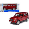 2019 Mercedes Benz G-Class with Sunroof Red Metallic 1/25 Diecast Model Car by Maisto