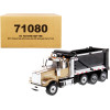 Western Star 4900 SFFA Tandem with Pusher Axle OX Stampede Dump Truck Gold and Black