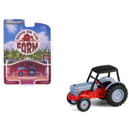 1952 Ford 8N Tractor Red and Gray with Black Canopy 
