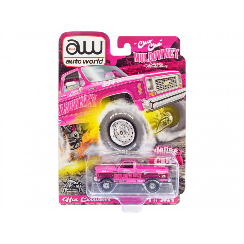 Chevrolet Cheyenne 10 Pickup Truck Pink with Graphics 