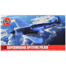 Level 1 Model Kit Supermarine Spitfire PR.XIX Fighter Aircraft 1/72 Plastic Model Kit by Airfix