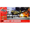 Level 2 Model Kit Curtiss P-40B Warhawk Fighter-Bomber Aircraft with 2 Scheme Options 1/48 Plastic Model Kit by Airfix