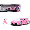 Toyota FT-1 Concept Pink Metallic and Pink Ranger Diecast Figurine