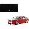 Rolls-Royce Ghost Red with Silver Metallic Hood 1/18 Diecast Model Car by Kyosho