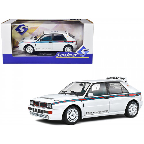 1992 Lancia Delta HF Integrale Evo 1 Martini 6 White with Blue and Red Stripes 