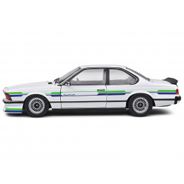 1984 BMW Alpina B7 Turbo (E24) White with Blue and Green Graphics 1/18 Diecast Model Car by Solido