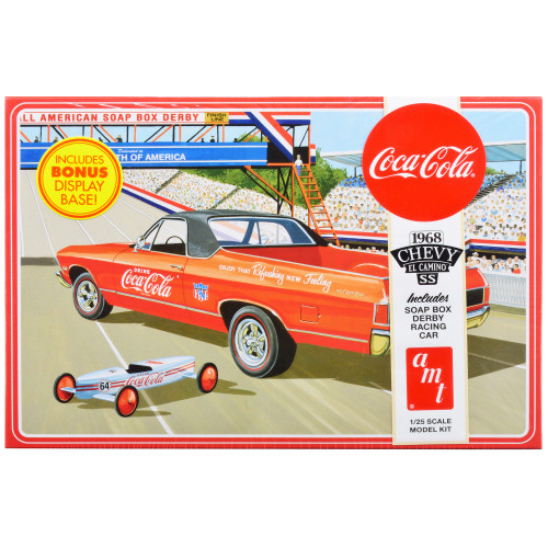 Skill 3 Model Kit 1968 Chevrolet El Camino SS and Soap Box Derby Racing Car 2 in 1 Kit 