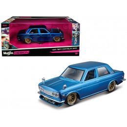 1971 Datsun 510 Matt Candy Blue with Gold Wheels 