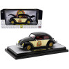 1952 Volkswagen Beetle Deluxe Model Black with Cream Sides and Red Interior