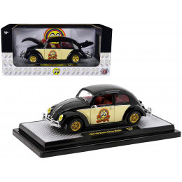 1952 Volkswagen Beetle Deluxe Model Black with Cream Sides and Red Interior 