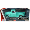 1955 Chevrolet 5100 Stepside Pickup Truck Turquoise with Whitewall Tires