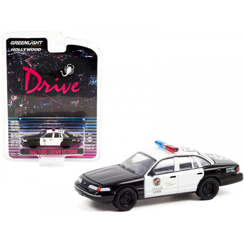 1992 Ford Crown Victoria Police Interceptor Black and White 