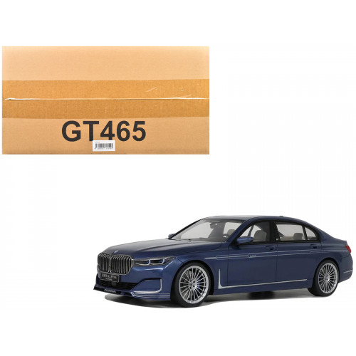 2022 BMW Alpina B7 Blue Metallic 1/18 Model Car by GT Spirit