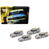Set of 4 pieces Mercedes Benz 190E 2.5-16 Evolution II Guia Race of Macau (1992) 1/64 Diecast Model Cars by True Scale Miniatures