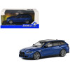 2023 BMW M3 Touring (G81) Competition San Marino Blue Metallic with Black Top 1/43 Diecast Model Car by Solido