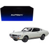 1973 Toyota Celica Liftback 2000GT (RA25) RHD (Right Hand Drive) White with Red and Black Stripes 1/18 Model Car by Autoart