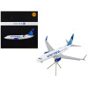 Boeing 737-700 Commercial Aircraft with Flaps Down