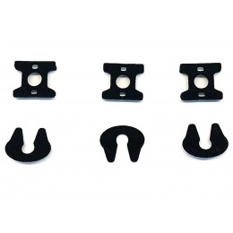 Fifth Wheel Sets (3 Sets) 1/87 (HO) Plastic Model by Promotex
