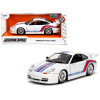 Porsche 911 GT3 (996) White with Red and Blue Stripes