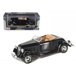 1934 Ford Coupe Convertible Black 1/24 Diecast Model Car by Motormax