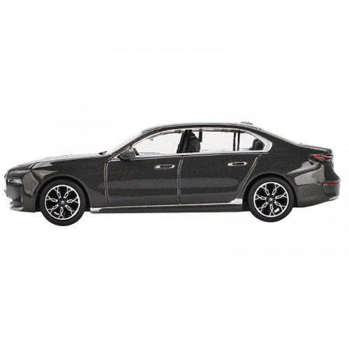 BMW i7 xDrive60 Dravit Gray Metallic Limited Edition 1/64 Diecast Model Car by Mini GT