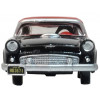 1956 Ford Thunderbird Raven Black with Fiesta Red Top 1/87 (HO) Scale Diecast Model Car by Oxford Diecast