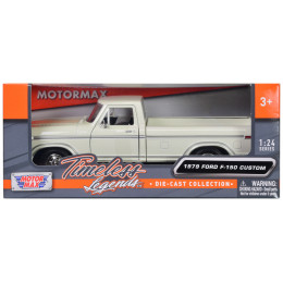 1979 Ford F-150 Pickup Truck White 1/24 Diecast Model Car by Motormax