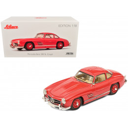 Mercedes-Benz 300 SL Gullwing Coupe Red 1/18 Diecast Model Car by Schuco