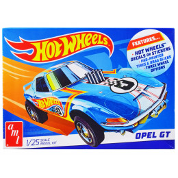 Skill 2 Model Kit Hot Wheels Opel GT 3-in-1 Kit 1/25 Scale Model by AMT