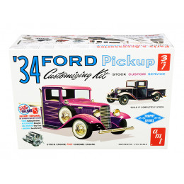 Skill 2 Model Kit 1934 Ford Pickup Truck 3 in 1 Kit 