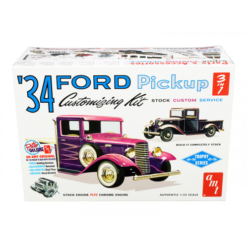 Skill 2 Model Kit 1934 Ford Pickup Truck 3 in 1 Kit 