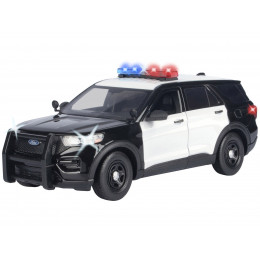 2022 Ford Police Interceptor Utility Black and White 