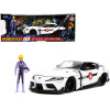 2020 Toyota Supra White and Roy Focker Diecast Figurine