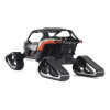Can-Am Maverick X3 X RS Turbo RR Winter Version Chalk Gray and Magma Red with Driver Figure 1/32 Diecast Model by BRP Models