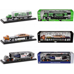 Auto Haulers Set of 3 Trucks Release 74 Limited Edition to 9000 pieces Worldwide 1/64 Diecast Model Cars by M2 Machines