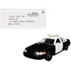 Ford Crown Victoria Police Interceptor Black and White 1/43 Diecast Model Car by Motormax