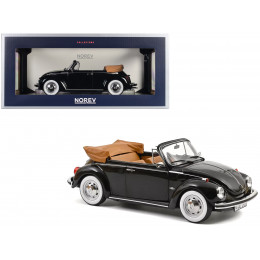 1973 Volkswagen 1303 Cabriolet Black 1/18 Diecast Model Car by Norev