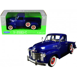 1953 Chevrolet 3100 Pickup Truck Blue 1/24-1/27 Diecast Model Car by Welly