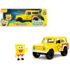 1973 Ford Bronco Yellow with Graphics and SpongeBob SquarePants Diecast Figure