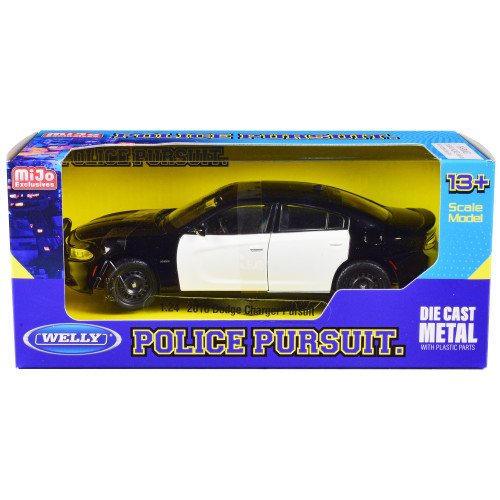 2016 Dodge Charger Pursuit Police Interceptor Black and White Unmarked 