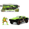 1967 Chevrolet Camaro Offroad Bright Green and Matt Black (Dirty Version) and Raphael Diecast Figure