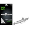 Model Kit German U-Boat Type XXI Submarine (Challenging Difficulty) Steel Model by Metal Earth