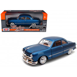 1949 Ford Coupe Blue 1/24 Diecast Model Car by Motormax