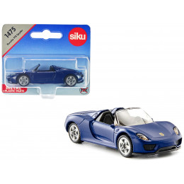 Porsche 918 Spyder Matt Blue Diecast Model Car by Siku