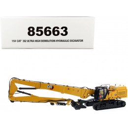 CAT Caterpillar 352 Ultra High Demolition Hydraulic Excavator with Operator and Two Interchangeable Booms 