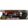 1966 Classic Batmobile with Diecast Batman The Joker The Penguin and Plastic Robin Sitting Inside The Car