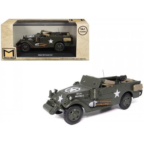 White M3 Scout Car Olive Drab 