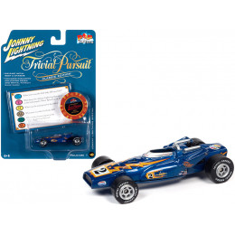 Johnny Lightning Special Blue Metallic with Poker Chip (Collector Token) and Game Card 'Trivial Pursuit' 'Pop Culture' Series 1/64 Diecast Model Car by Johnny Lightning