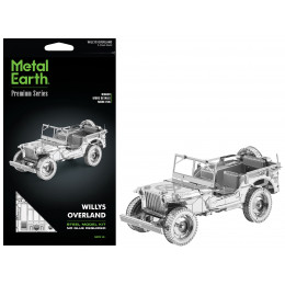 Model Kit Willys Overland Jeep (Challenging Difficulty) Steel Model by Metal Earth