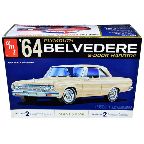 Skill 2 Model Kit 1964 Plymouth Belvedere Coupe Hardtop 1/25 Scale Model by AMT